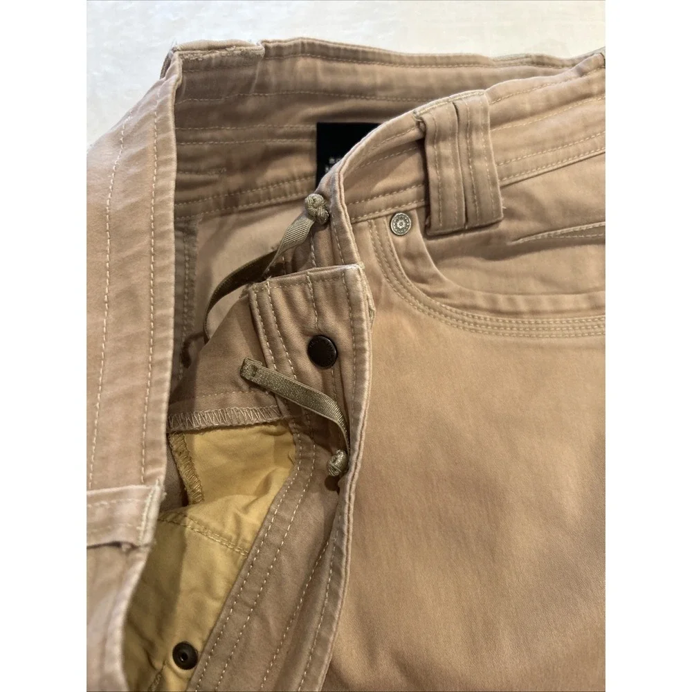 KUHL KLAUDETTE Pants Women 12 Coffee Tan Straight Leg Stretch Hiking Outdoor